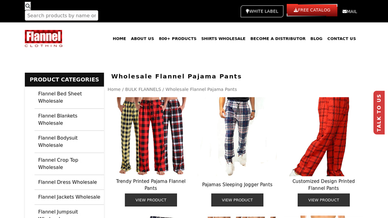 Wholesale Flannel Pajama Pants Bulk