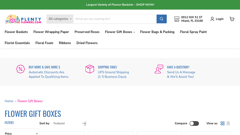 Wholesale Flower Gift Boxes