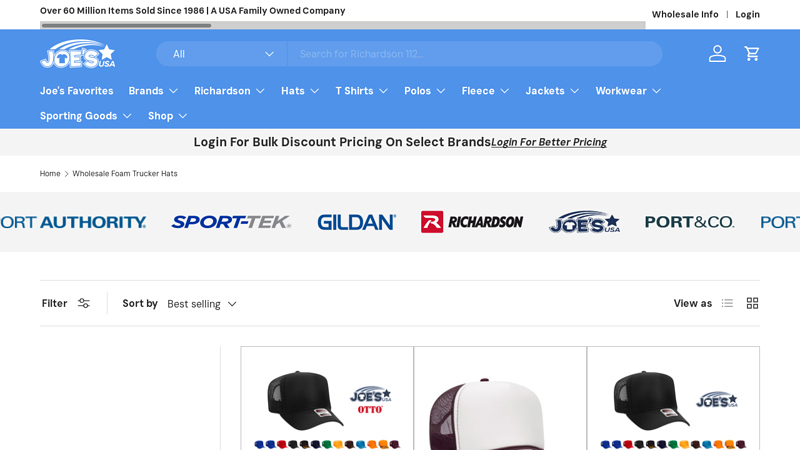 Wholesale Foam Trucker Hats