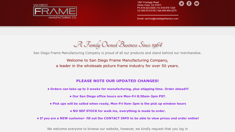 Wholesale frame manufacturer