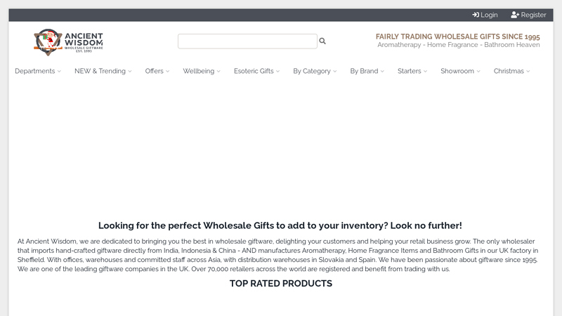 Wholesale Gifts, Imports, Aromatherapy and Cosmetics