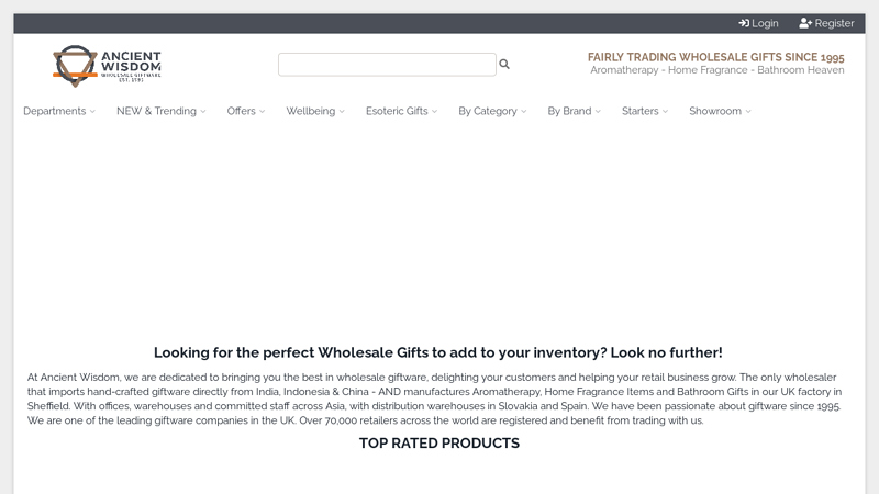 Wholesale Gifts, Imports, Aromatherapy and Cosmetics