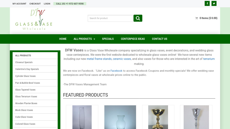 WHOLESALE GLASS VASES