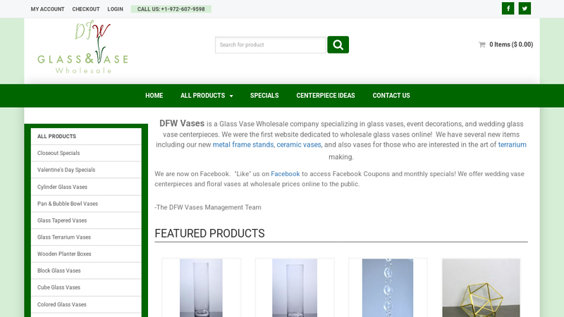 WHOLESALE GLASS VASES