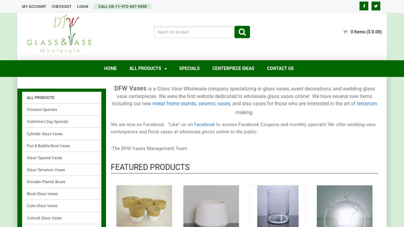 WHOLESALE GLASS VASES