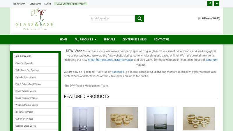 WHOLESALE GLASS VASES