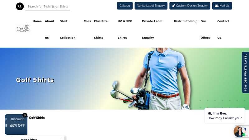 Wholesale Golf Shirts & Apparel Vendor
