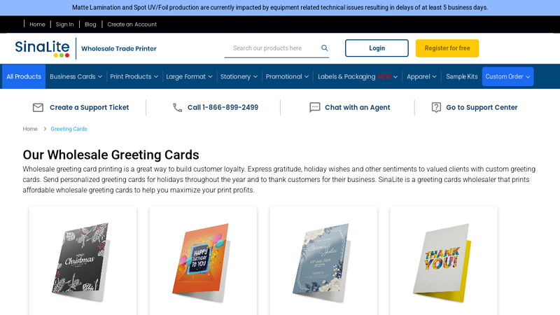 Wholesale Holiday Card Printing