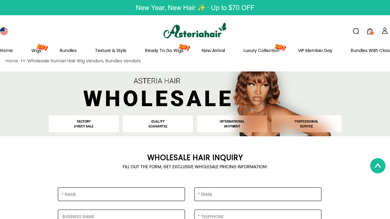 Wholesale Human Hair Wig Vendors, Bundles Vendors