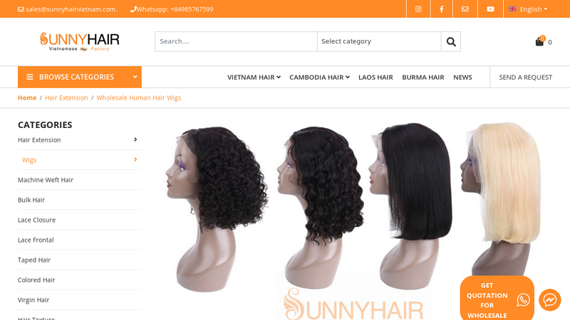 Wholesale Human Hair Wigs