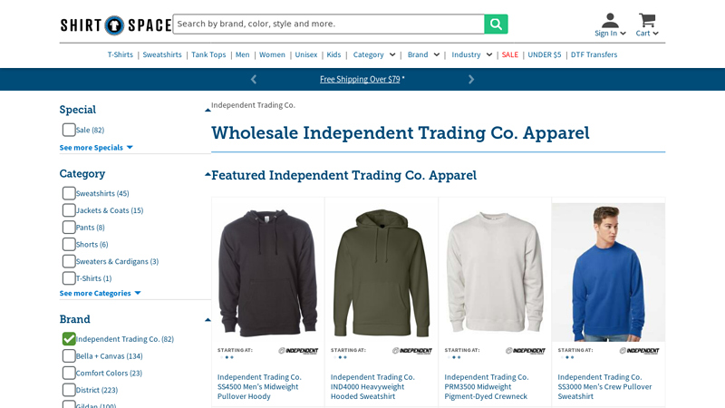 Wholesale Independent Trading Co. Apparel