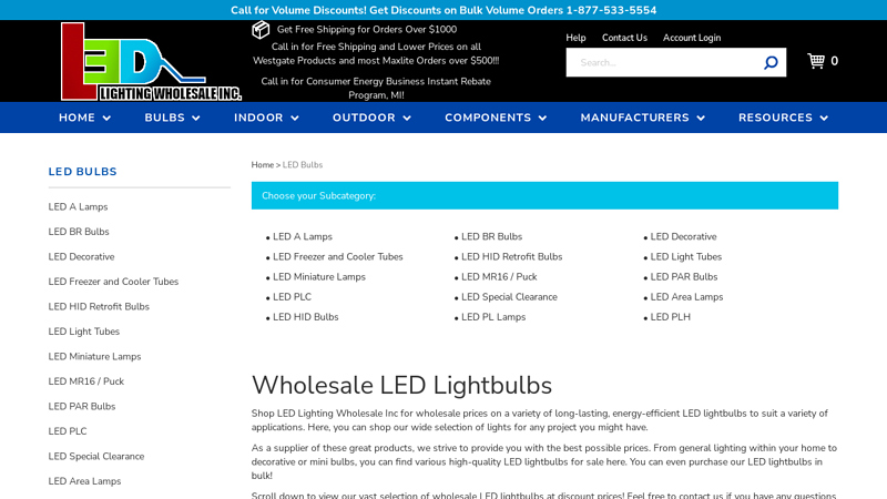 Wholesale LED Lightbulbs