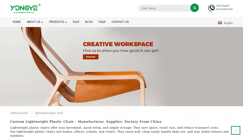 Wholesale lightweight plastic chair Factory