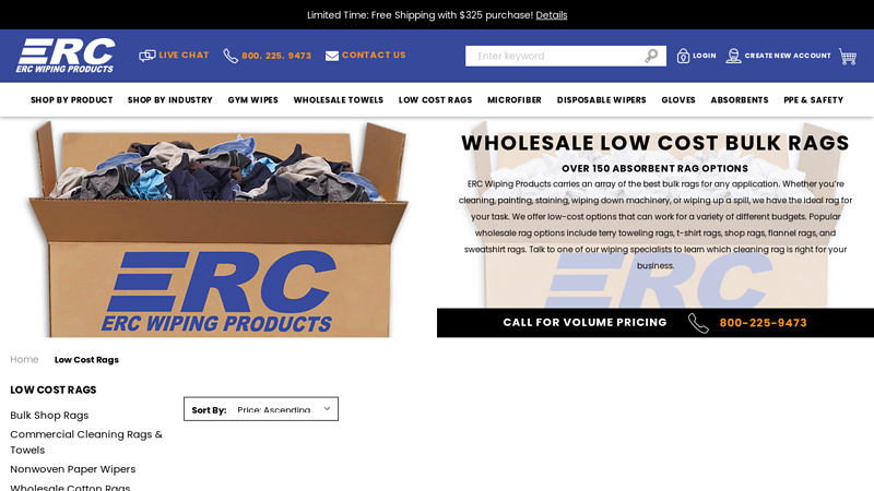 Wholesale Low Cost Bulk Rags