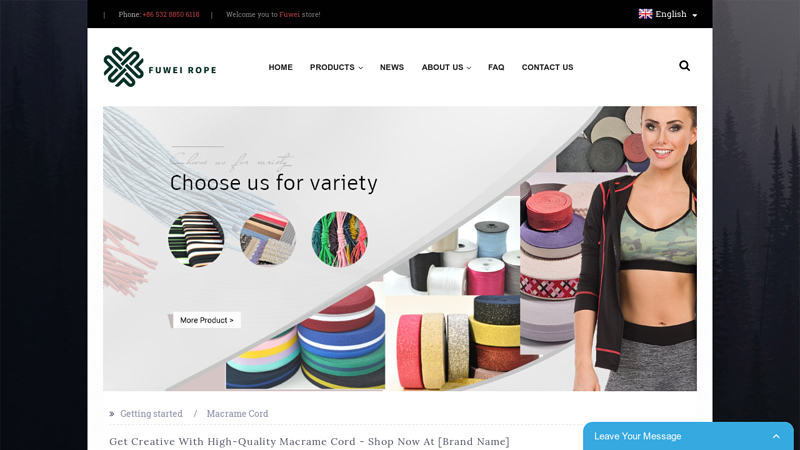 Wholesale Macrame Cord Manufacturer and Supplier, Factory