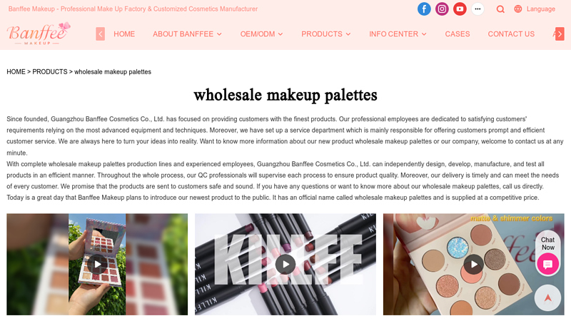 wholesale makeup palettes Manufacturer