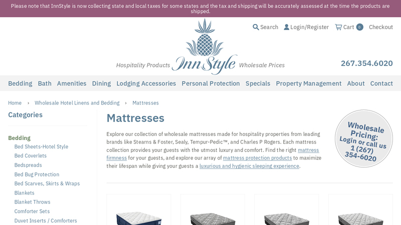 Wholesale Mattresses: Hotels, Inns, B&Bs, Resorts