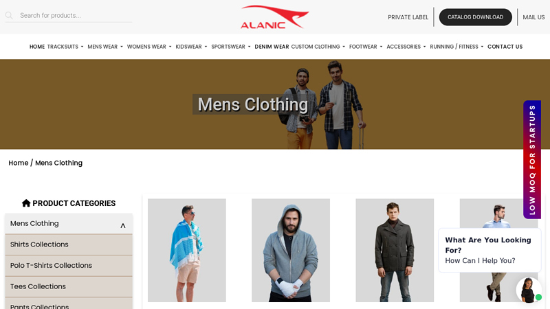 Wholesale Mens Fashion Clothing Manufacturer & Supplier