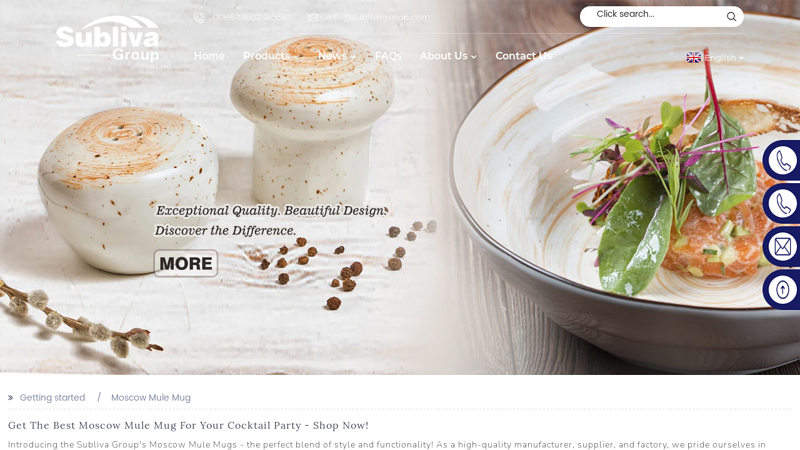 Wholesale Moscow Mule Mug Manufacturer and Supplier, Factory