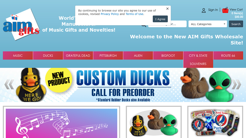 Wholesale Music Gifts For Music Companies ONLY!