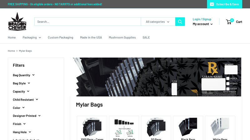 Wholesale Mylar Bags