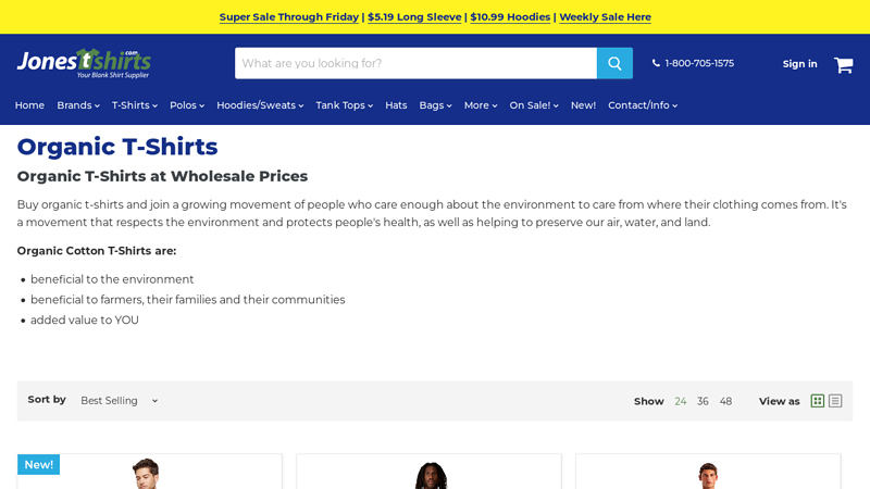 Wholesale Organic Cotton T