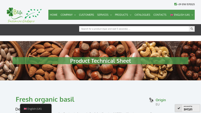 Wholesale organic fresh basil supplier.