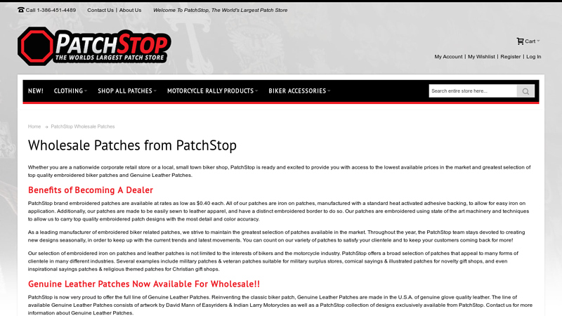 Wholesale Patches from PatchStop