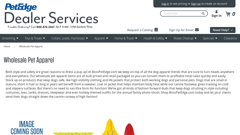 Wholesale Pet Apparel