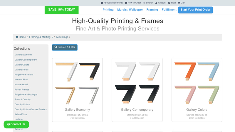 Wholesale Picture Frame Supplies & Moulding