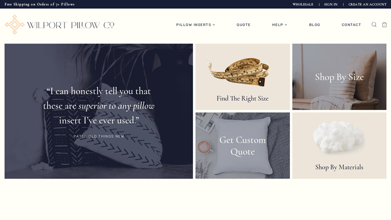 Wholesale Pillow Form Inserts