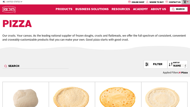 Wholesale Pizza Dough, Crusts & Flatbreads