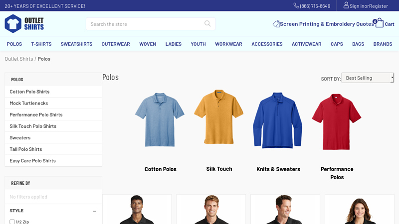 Wholesale Polo Shirts Outlet