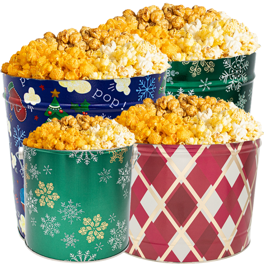 Wholesale Popcorn Tins for Christmas, The Holidays or Any Occasion