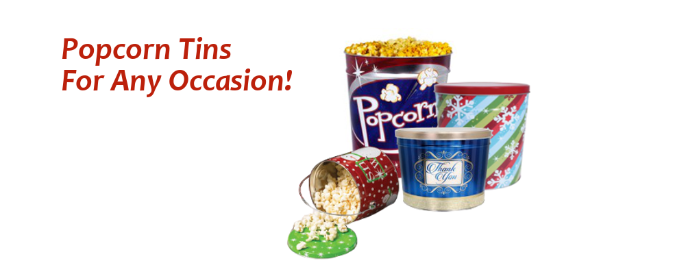 Wholesale Popcorn Tins for Christmas, The Holidays or Any Occasion