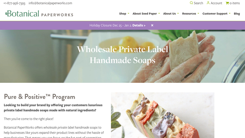 Wholesale Private Label Handmade Soaps