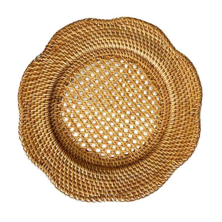 Wholesale rattan charger plate for your store