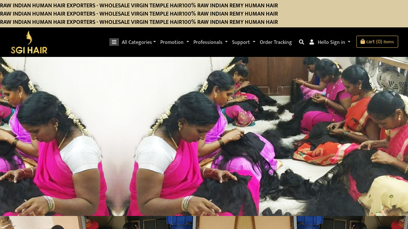 Wholesale Raw Indian Hair