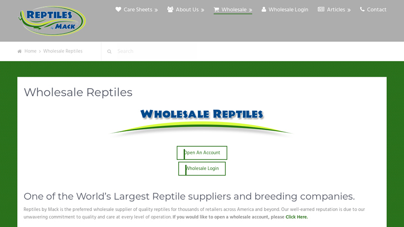 Wholesale Reptiles