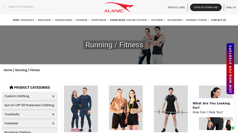 Wholesale Running and Fitness Clothing Manufacturer USA, UK