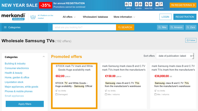 Wholesale Samsung TVs