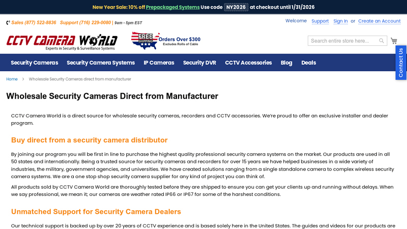 Wholesale Security Cameras direct from manufacturer