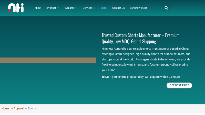 Wholesale Shorts & Custom Shorts Manufacturer