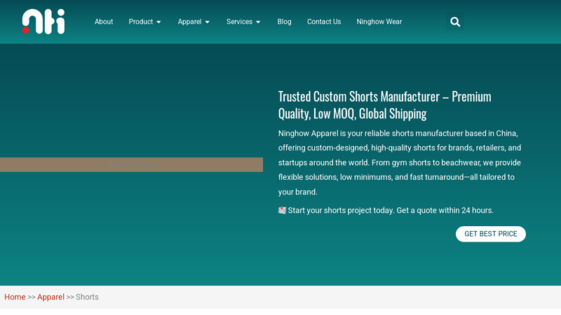 Wholesale Shorts & Custom Shorts Manufacturer