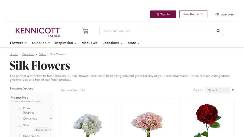 Wholesale Silk Flowers