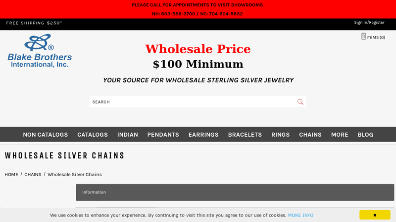 Wholesale Silver Chains