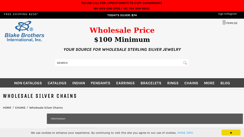 Wholesale Silver Chains