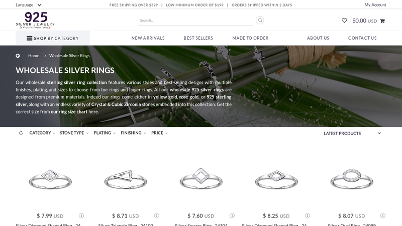 Wholesale Silver Rings