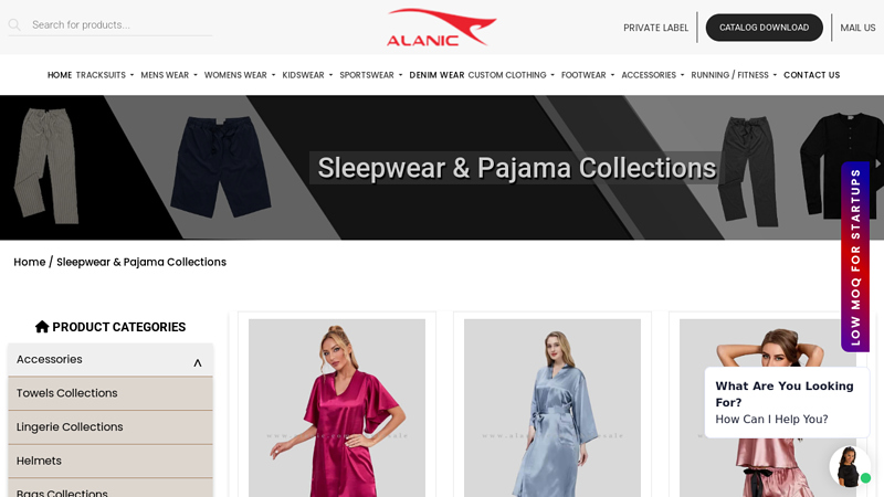 Wholesale Sleepwear Manufacturer and Pajama Supplier