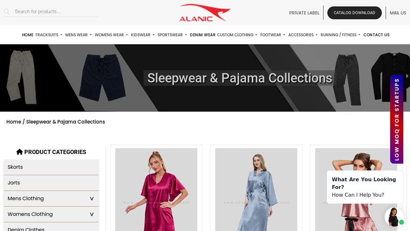 Wholesale Sleepwear Manufacturer and Pajama Supplier